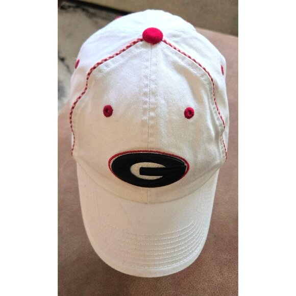 UGA Women's Baseball Cap w gingham trim Top of the World   Go DAWGS - Picture 1 of 7